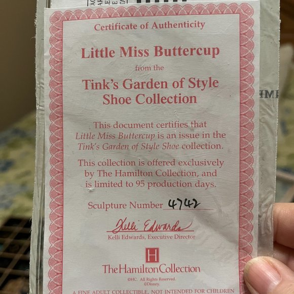 NWOT, Tink's Garden of Style Shoe Collection (3), COA's included - Picture 4 of 11